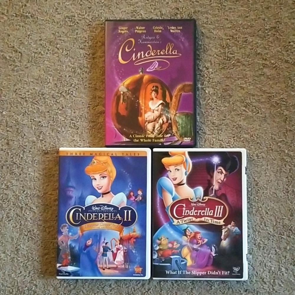 Lot of Disney Cinderella Movies